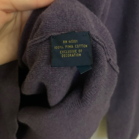 Polo by Ralph Lauren // Plum Pima Cotton Sweater - Picture 6 of 9